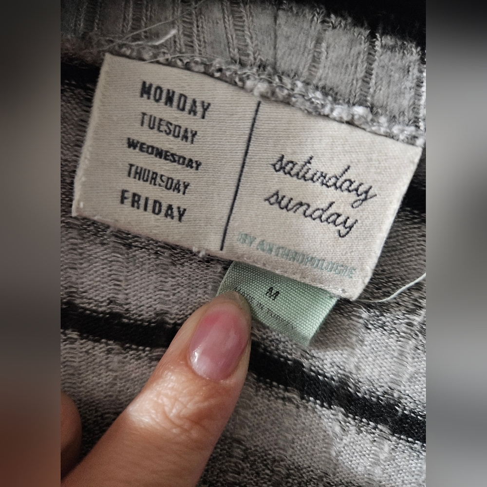Saturday Sunday By Anthropologie Striped Cowl Neck Sweater - Picture 3 of 5